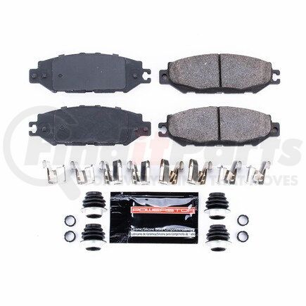 Z23613 by POWERSTOP BRAKES - Z23 EVOLUTION SPORT CARBON-FIBER BRAKE PADS W/ HARDWARE