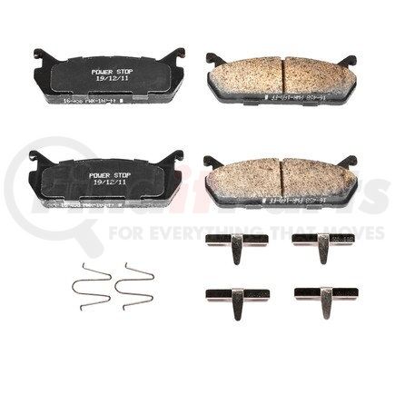 17-458 by POWERSTOP BRAKES - Z17 EVOLUTION CERAMIC BRAKE PADS W/ HARDWARE