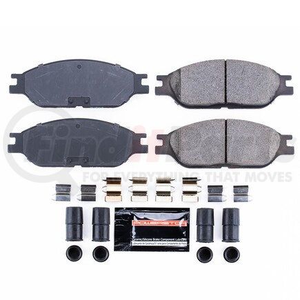 Z23803 by POWERSTOP BRAKES - Z23 EVOLUTION SPORT CARBON-FIBER BRAKE PADS W/ HARDWARE