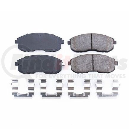 17-430 by POWERSTOP BRAKES - Z17 EVOLUTION CERAMIC BRAKE PADS W/ HARDWARE