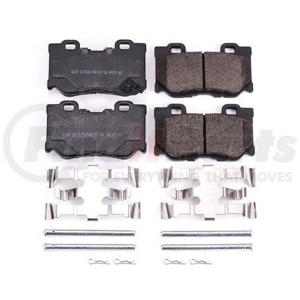 17-1347 by POWERSTOP BRAKES - Z17 EVOLUTION CERAMIC BRAKE PADS W/ HARDWARE