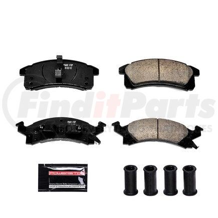 Z23506 by POWERSTOP BRAKES - Z23 EVOLUTION SPORT CARBON-FIBER BRAKE PADS W/ HARDWARE