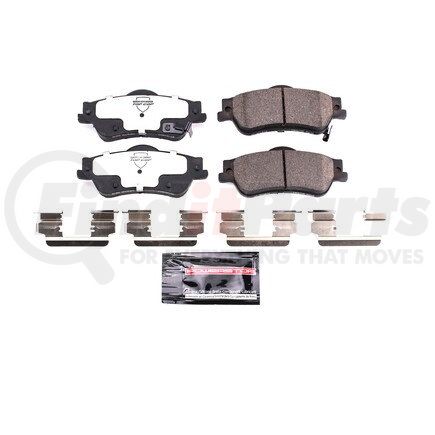 Z371352 by POWERSTOP BRAKES - Z37 TOP COP CARBON-FIBER CERAMIC BRAKE PADS W/ HARDWARE