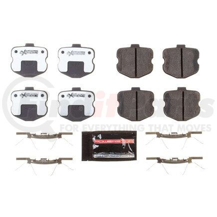 Z261185R by POWERSTOP BRAKES - Z26 STREET PERFORMANCE CARBON-FIBER CERAMIC BRAKE PADS W/ HARDWARE