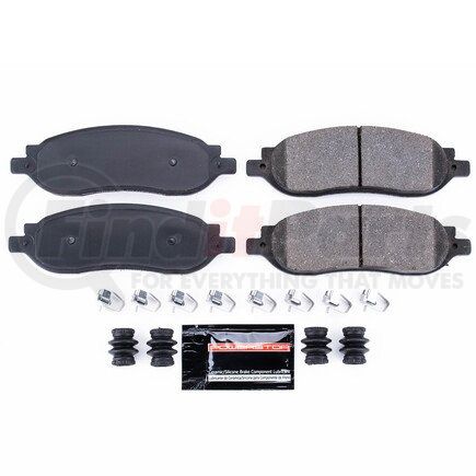 Z231068 by POWERSTOP BRAKES - Z23 EVOLUTION SPORT CARBON-FIBER BRAKE PADS W/ HARDWARE