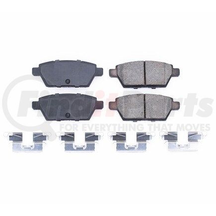 17-1161 by POWERSTOP BRAKES - Z17 EVOLUTION CERAMIC BRAKE PADS W/ HARDWARE