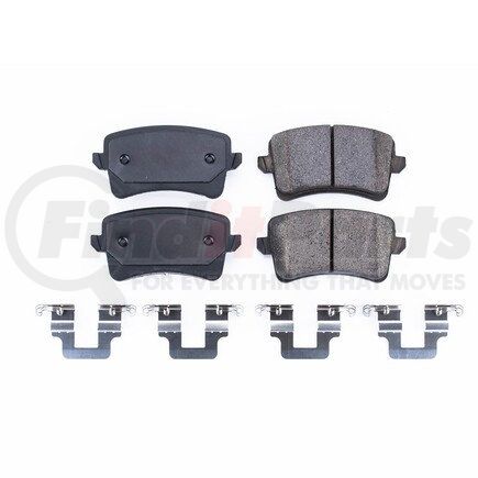 17-1386 by POWERSTOP BRAKES - Z17 EVOLUTION CERAMIC BRAKE PADS W/ HARDWARE