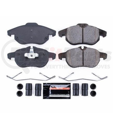 Z23972 by POWERSTOP BRAKES - Z23 EVOLUTION SPORT CARBON-FIBER BRAKE PADS W/ HARDWARE