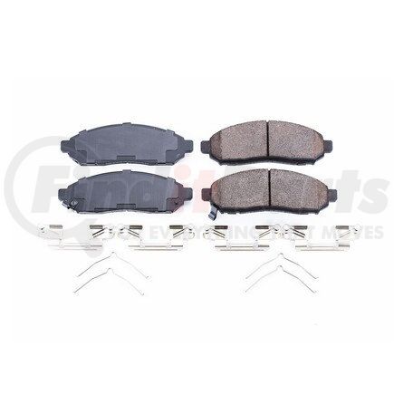 17-1548 by POWERSTOP BRAKES - Z17 EVOLUTION CERAMIC BRAKE PADS W/ HARDWARE