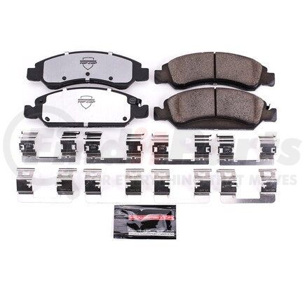 Z37-1367 by POWERSTOP BRAKES - Z37 TOP COP CARBON-FIBER CERAMIC BRAKE PADS W/ HARDWARE