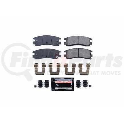 Z23698 by POWERSTOP BRAKES - Z23 EVOLUTION SPORT CARBON-FIBER BRAKE PADS W/ HARDWARE