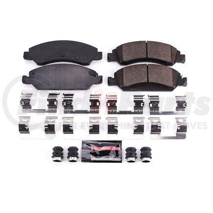 Z231367 by POWERSTOP BRAKES - Z23 EVOLUTION SPORT CARBON-FIBER BRAKE PADS W/ HARDWARE