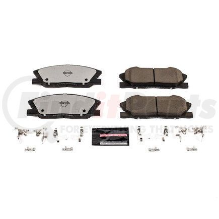 Z371767 by POWERSTOP BRAKES - Z37 TOP COP CARBON-FIBER CERAMIC BRAKE PADS W/ HARDWARE