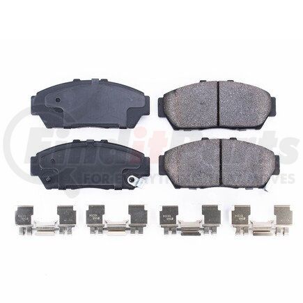 17-617 by POWERSTOP BRAKES - Z17 EVOLUTION CERAMIC BRAKE PADS W/ HARDWARE