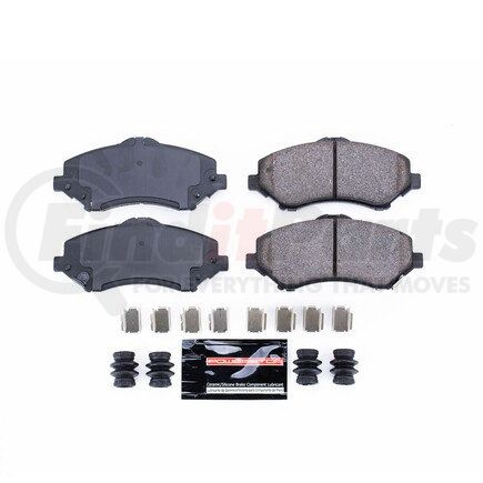 Z231273 by POWERSTOP BRAKES - Z23 EVOLUTION SPORT CARBON-FIBER BRAKE PADS W/ HARDWARE