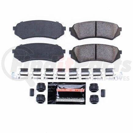 Z23773 by POWERSTOP BRAKES - Z23 EVOLUTION SPORT CARBON-FIBER BRAKE PADS W/ HARDWARE