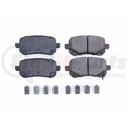 17-1326 by POWERSTOP BRAKES - Z17 EVOLUTION CERAMIC BRAKE PADS W/ HARDWARE