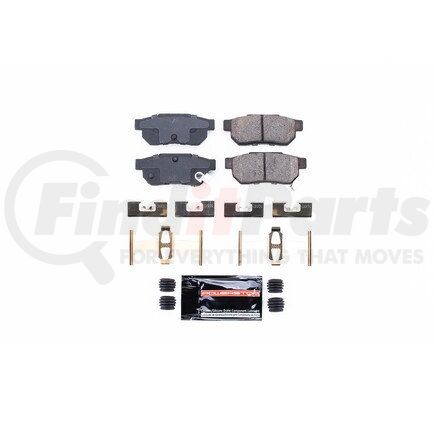 Z23374 by POWERSTOP BRAKES - Z23 EVOLUTION SPORT CARBON-FIBER BRAKE PADS W/ HARDWARE