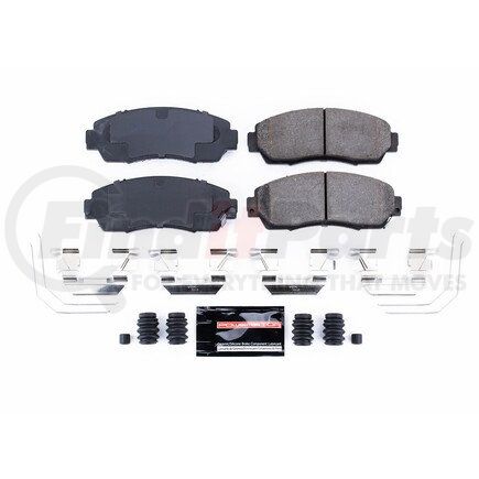 Z231521 by POWERSTOP BRAKES - Z23 EVOLUTION SPORT CARBON-FIBER BRAKE PADS W/ HARDWARE