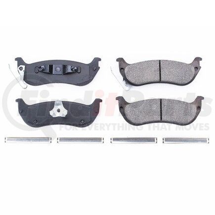 17-998 by POWERSTOP BRAKES - Z17 EVOLUTION CERAMIC BRAKE PADS W/ HARDWARE