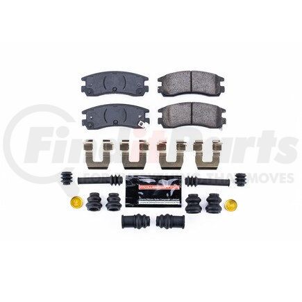 Z23508 by POWERSTOP BRAKES - Z23 EVOLUTION SPORT CARBON-FIBER BRAKE PADS W/ HARDWARE