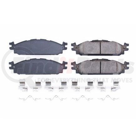 17-1508 by POWERSTOP BRAKES - Z17 EVOLUTION CERAMIC BRAKE PADS W/ HARDWARE