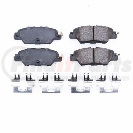 17-1846 by POWERSTOP BRAKES - Z17 EVOLUTION CERAMIC BRAKE PADS W/ HARDWARE