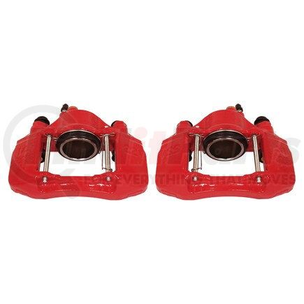 S1336A by POWERSTOP BRAKES - Red Powder Coated Calipers