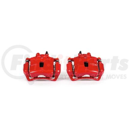 S5274 by POWERSTOP BRAKES - Red Powder Coated Calipers