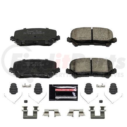 Z231724 by POWERSTOP BRAKES - Z23 EVOLUTION SPORT CARBON-FIBER BRAKE PADS W/ HARDWARE