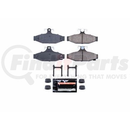 Z23413 by POWERSTOP BRAKES - Z23 EVOLUTION SPORT CARBON-FIBER BRAKE PADS W/ HARDWARE