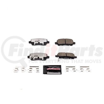 Z37999 by POWERSTOP BRAKES - Z37 TOP COP CARBON-FIBER CERAMIC BRAKE PADS W/ HARDWARE