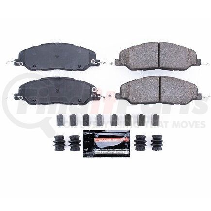 Z23-1463 by POWERSTOP BRAKES - Z23 EVOLUTION SPORT CARBON-FIBER BRAKE PADS W/ HARDWARE