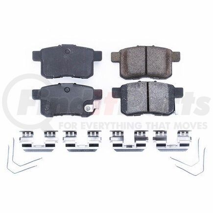 17-1451 by POWERSTOP BRAKES - Z17 EVOLUTION CERAMIC BRAKE PADS W/ HARDWARE