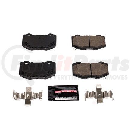 Z231718 by POWERSTOP BRAKES - Z23 EVOLUTION SPORT CARBON-FIBER BRAKE PADS W/ HARDWARE