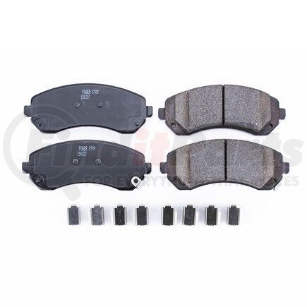 17-844 by POWERSTOP BRAKES - Z17 EVOLUTION CERAMIC BRAKE PADS W/ HARDWARE