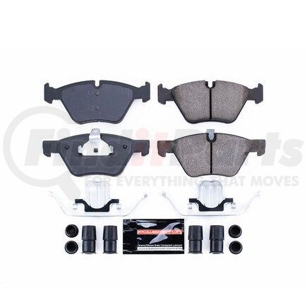 Z231061A by POWERSTOP BRAKES - Z23 EVOLUTION SPORT CARBON-FIBER BRAKE PADS W/ HARDWARE