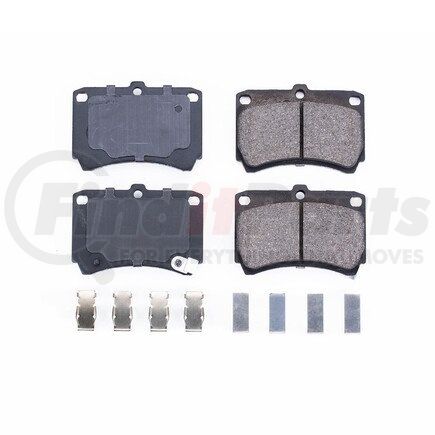 17-466 by POWERSTOP BRAKES - Z17 EVOLUTION CERAMIC BRAKE PADS W/ HARDWARE