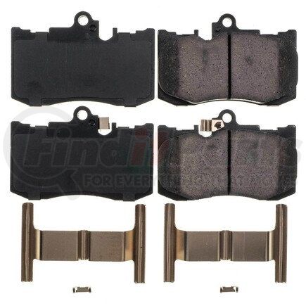 17-1586 by POWERSTOP BRAKES - Z17 EVOLUTION CERAMIC BRAKE PADS W/ HARDWARE