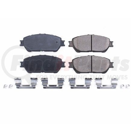 17906B by POWERSTOP BRAKES - Z17 EVOLUTION CERAMIC BRAKE PADS W/ HARDWARE