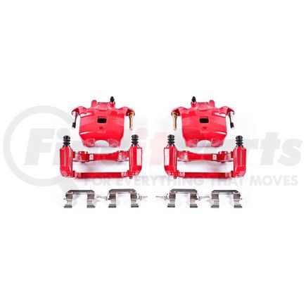 S2690 by POWERSTOP BRAKES - Red Powder Coated Calipers