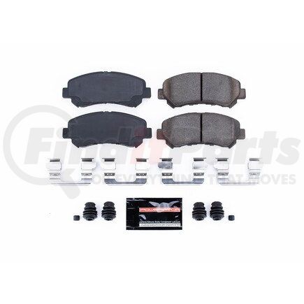 Z231374 by POWERSTOP BRAKES - Z23 EVOLUTION SPORT CARBON-FIBER BRAKE PADS W/ HARDWARE