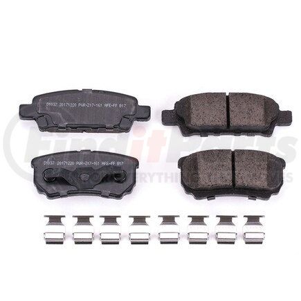 17-1037 by POWERSTOP BRAKES - Z17 EVOLUTION CERAMIC BRAKE PADS W/ HARDWARE