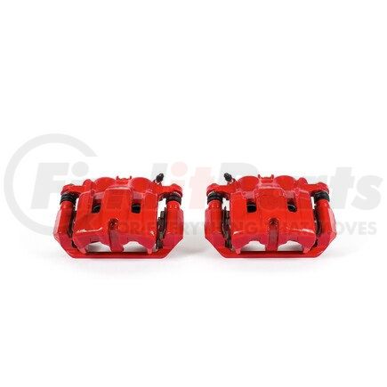 S3102 by POWERSTOP BRAKES - Red Powder Coated Calipers