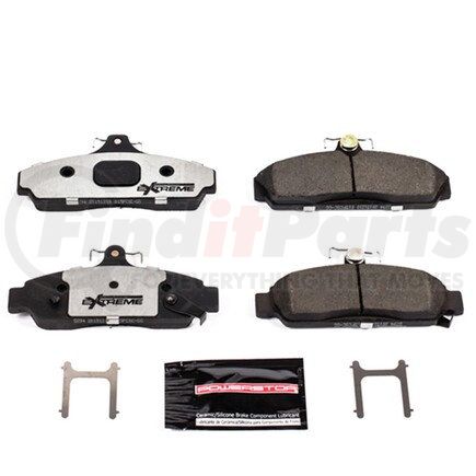 Z26294 by POWERSTOP BRAKES - Z26 STREET PERFORMANCE CARBON-FIBER CERAMIC BRAKE PADS W/ HARDWARE