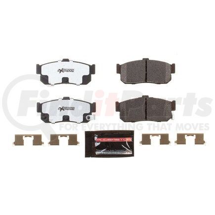 Z26540 by POWERSTOP BRAKES - Z26 STREET PERFORMANCE CARBON-FIBER CERAMIC BRAKE PADS W/ HARDWARE