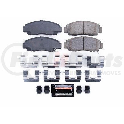 Z23787 by POWERSTOP BRAKES - Z23 EVOLUTION SPORT CARBON-FIBER BRAKE PADS W/ HARDWARE