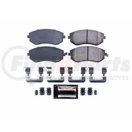 Z23929 by POWERSTOP BRAKES - Z23 EVOLUTION SPORT CARBON-FIBER BRAKE PADS W/ HARDWARE