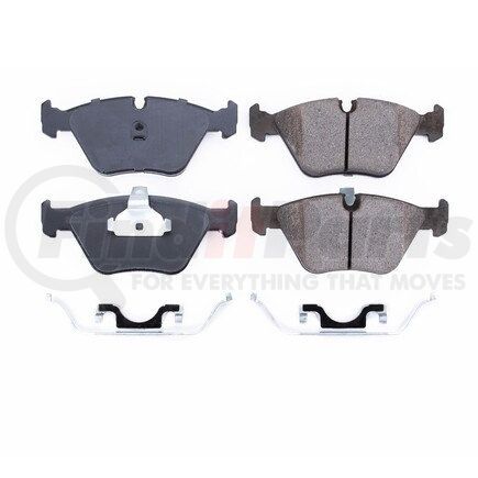 17-725 by POWERSTOP BRAKES - Z17 EVOLUTION CERAMIC BRAKE PADS W/ HARDWARE