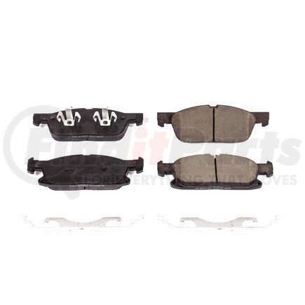 17-1818 by POWERSTOP BRAKES - Z17 EVOLUTION CERAMIC BRAKE PADS W/ HARDWARE